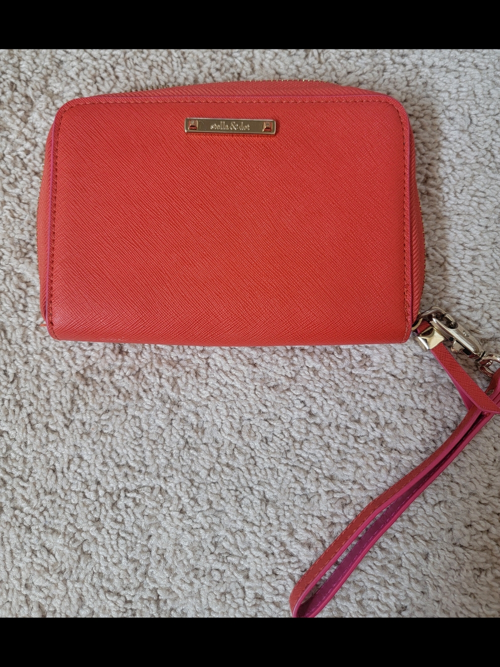 Stella & Dot Poppy Red Zip Wristlet